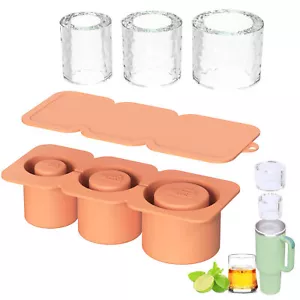 Ice Cube Tray for Stanley 40 & 30oz Tumbler Cup Silicone Ice Mold Maker with Lid - Picture 1 of 12