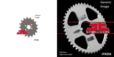 Juego de piñones JT delanteros y traseros de acero para todoterreno HONDA XR80 1979-1984 Foto 1 de 4