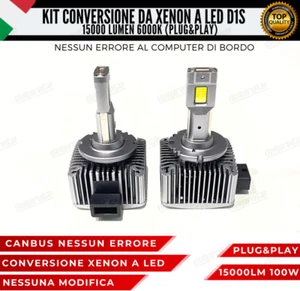 COPPIA LAMPADE D1S 15000 LUMEN LED DA XENON A LED SAAB 9-7 X CANBUS 6000K BIANCO - Imagen 1 de 11