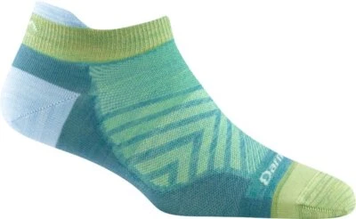 USA DARN TOUGH 1043 Aqua Women's Run No Show Tab Ultra-Light Running Sock - Image 1 of 4