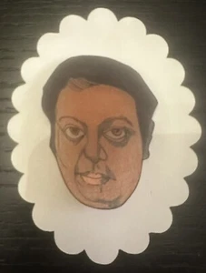 Broche Pinback Hecho a Mano Dibujado Artista Mexicano Diego Rivera Shrinky Dink - Imagen 1 de 1