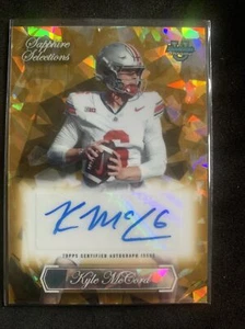 2023 Bowman Chrome Sapphire Kyle McCord Auto Sapphire Selections Gold SP /50 - Picture 1 of 3