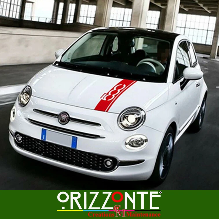 Adesivo fascia cofano motore Fiat 500 decalcomania striscia vinile Abarth A24
