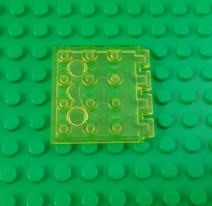 Lego Classic Yellow Translucent 4x4 Stud Roof Rare Space Hinge Plate - 1 piece - Picture 1 of 2