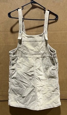 NWT American Eagle Tan Corduroy Overall Jumper Mini Dress - Image 1 of 4