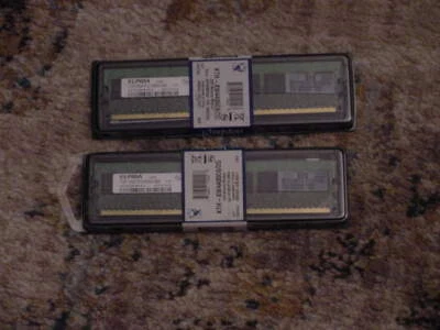 HP GENUINE OEM 404574-888 1GB X 2 1Rx8 PC-2-6400U-666 MEMORY KIT (2-ea) - Image 1 of 3