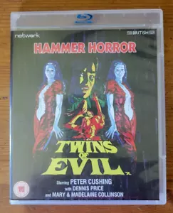 Twins of Evil (Blu Ray) Peter Cushing, Dennis Price - Region B - Picture 1 of 3