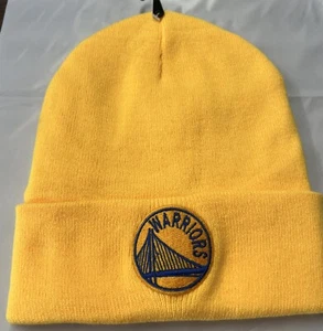 Golden State Warriors GEFÜTTERTE gelbe Wintermütze gefüttert Beanie Mütze Bündchen - Bild 1 von 2