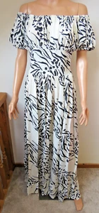 Maxi abito EVARAE Hestia Crepe de Chine in Imany UK 8/10 - etichetta - Foto 1 di 2
