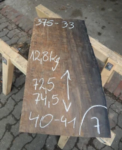 N3 Mooreiche 74x41x7 Bohle Brett Bog Oak Wasch Tisch Platte Altholz Drechselholz - Bild 1 von 8