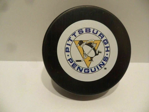 Vintage Pittsburgh Penguins Puck - BRAND NEW!  1967 Inaugural Logo Cover