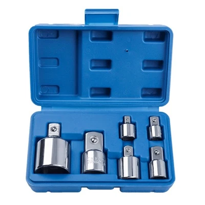 Socket Adapter & Reducer 6-Piece Set 1/4" - 3/8" - 1/2" Impact Driver Conversion - Image 1 of 4
