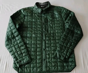 The North Face Lost Coast Thermoball Shacket Jacket Men’s Size M Green Quilted  - Picture 1 of 17