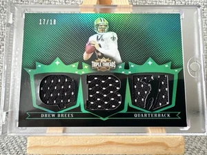 2007 Topps Triple Threads Relics Drew Brees #TTR65 /18 - Picture 1 of 3