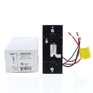 P&S White Toggle Fan Speed Control Single-Pole/3-Way Preset De-Hummer TDDH163-PW - Picture 1 of 7