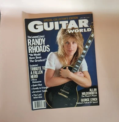 Guitar World Magazine June 1987, Randy Rhoads, Ozzy Quiet Riot- Special Edition Foto 1 de 4