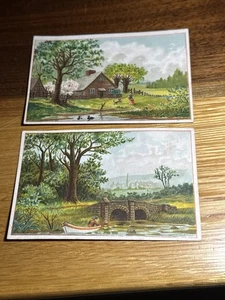 2-Fletcher & Reid Trade Cards-Electrical Alarm Clocks. NY.   U427 - Picture 1 of 2