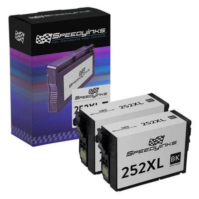 Paquete de 2 unidades para Epson T252XL120 HY Black Inkjet WorkForce WF-3620 3640 7110 7610 7620 Foto 1 de 4