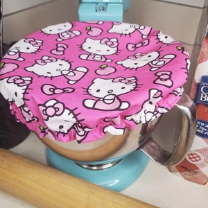 Hello Kitty Pink KitchenAid Reversible Mixer Mixing Bowl Cover 100% Cotton - Picture 1 of 4