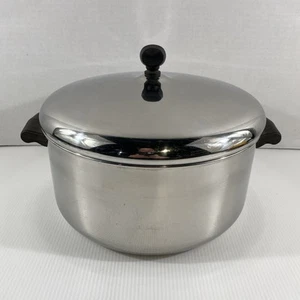 Farberware Stainless Steel Aluminum Clad 6 Quart Stock Pot w/Lid RV Vintage USA - Imagen 1 de 16
