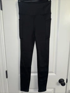 Neu ohne Etikett Kyodan Damen-Winterlegginghose Outdoor schwarz Fleece gefüttert XS - Bild 1 von 6