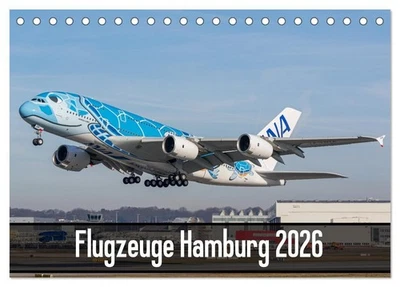 Flugzeuge Hamburg 2026 (Tischkalender 2026 DIN A5 quer), CALVENDO Monatskalender - Bild 1 von 4