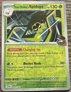 Pokemon TCG: Destined Rivals - Team Rocket's Spidops - 020/182 Reverse Holo (L) - Bild 1 von 2