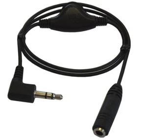 10inch 3.5mm In-Line Volume Control Adapter for Headphone  Black - Picture 1 of 2