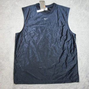 Vintage Nike Shirt Herren Extra Large Blau Tank Top 90s Y2K Center Swoosh Dazzle - Bild 1 von 15