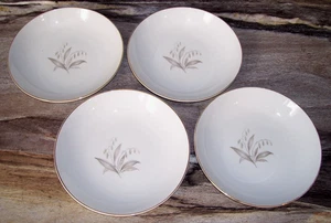 4er Set Vintage 1961 Kaysons Fine China Golden Rhapsody 7,5 Zoll Salatschüsseln - Bild 1 von 6