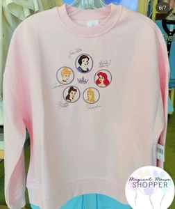 Disney Parks 2025 Embroidered Princess Autograph Cinderella Pullover Size XL - Picture 1 of 1