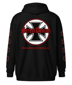 Street Demon | Heavy Zipper Hoodie | Vintage Greaser Garage Culture - Bild 1 von 8