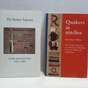  QUAKER TAPESTRY Quakers in Stitches & The Quaker Tapestry 2 Vintage Paperbacks  - Picture 1 of 11