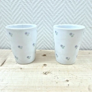 Vintage MOSA Maastricht taza de leche de cerámica juego de 2 tazas de chocolate - Imagen 1 de 9