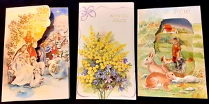 N° 790/219D 3  Cartes Fantaisies POP UP 3D Cartes  Non  Ecrites - Imagen 1 de 4