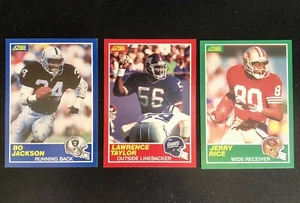 Juego completo de 330 tarjetas de fútbol americano de la NFL Score 1989 T. Aikmen B. Sanders Bo Jackson - Imagen 1 de 4