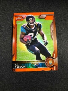 2015 Topps Chrome TJ YELDON RC #138 Orange Refractor Jacksonville Jaguars *JN28A