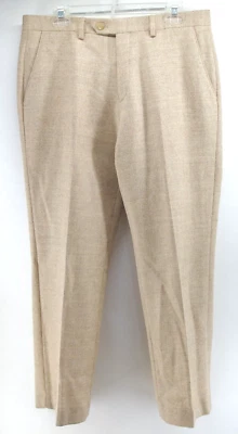 Lauren Ralph Lauren Womens Brown Wool Herringbone Trousers Size 34x30 - Image 1 of 4