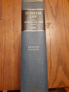 Business Law Principles And Cases By Harold Lusk 1942 Law Revised - Imagen 1 de 8