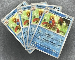4x Pokemon TCG Crawdaunt 048/167 Twilight Masquerade Reverse Holo Englisch 2024 - Bild 1 von 2