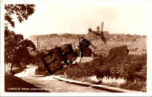 LINCOLN CANWICK HILL LINCOLNSHIRE REAL PHOTO VINTAGE POSTCARD - Foto 1 di 2