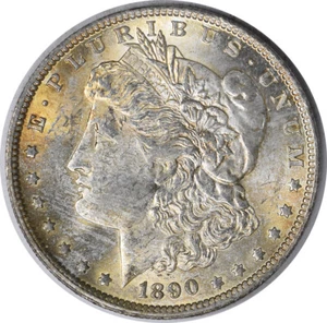 1890-O Morgan Silver Dollar BU Uncertified #1258 - Picture 1 of 2