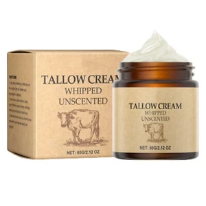 Beef Tallow for Face, Tallow Face Moisturizer 60G Organic Whipped Grass Fed - Picture 1 of 12