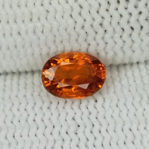 1.09Cts Best Luster Coca Orange Natural Spessatite Garnet Oval...!!! - Picture 1 of 2