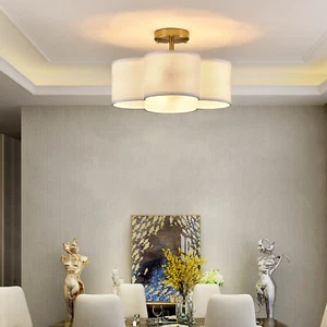 4-Light Bedroom Ceiling Light Chandelier Island Living Room Pendant Lamp Fixture - Picture 1 of 13