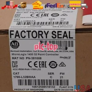 Factory Sealed 1766-L32BWAA SER C MicroLogix 1400 32 Point Controller USA - Picture 1 of 6