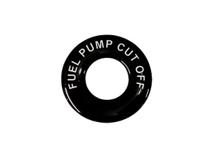 FUEL PUMP CUT OFF -Lucas Toggle Switch Round Dash Tag - Classic Car Kit Hot Rod - Picture 1 of 3