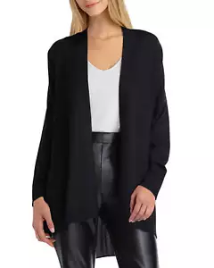 H HALSTON 293845 Long Sleeve Drape Mix Media Cardigan size XL - Picture 1 of 3