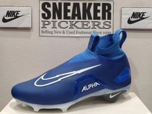 Nike Alpha Menace Elite 3 Football Cleat - Size 10.5 - CT6648 414 - Blue / White - Picture 1 of 15