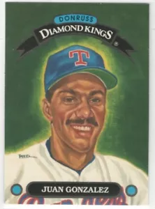 Tarjeta Leaf 1992 Juan Gonzalez Diamond Kings #DK-7 - Imagen 1 de 2